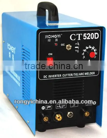 CT520D Brand New Mosfet Inverter Dual Voltage DC 110V & 220V Multifunction TIG/MMA/CUT 3-in-1 Welder