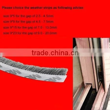 Flexible PVC Weather Seal Strip Brush Door Window Hardware photo-2