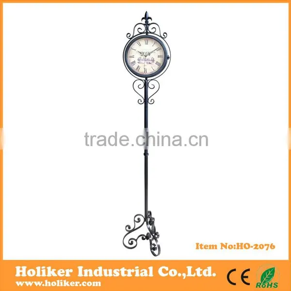 1.4m High Metal Stand Clock With Day and Date Display photo-5