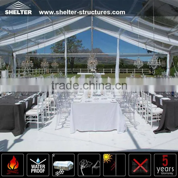 Transparent Marquee Party Wedding Tent for 1000 People Banquet With Round Tables photo-6