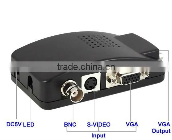 BNC to VGA Video Converter (TV to PC Convertor),high Resolution: 1920 x 1200