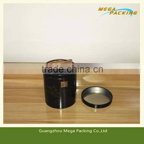 Hot Selling High Quality Round Black Color Tin Can for Coffee Storage,coffee Storage Box photo-2