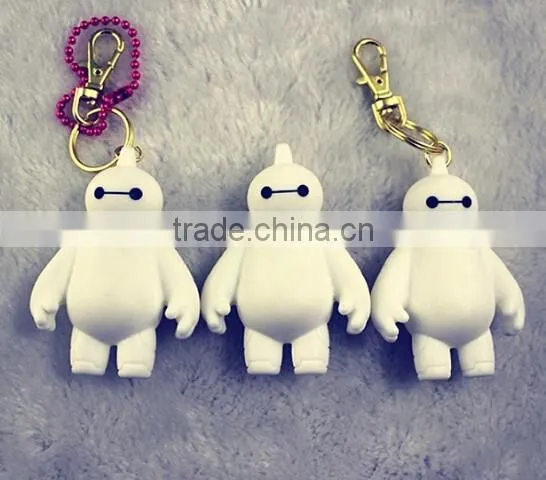 Hot New Products Silicone Big Hero Baymax Keychain photo-4