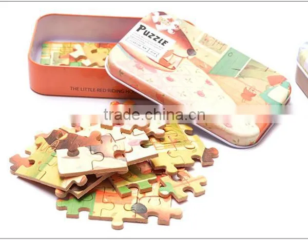 Uncle Wood(Germany ) 60 Piece High Quality Puzzles Jigsaw Tin Box Packaging photo-3