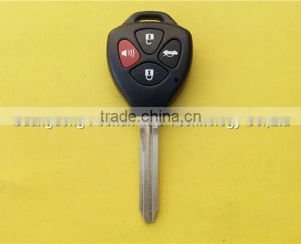 Uncut TOY43 Blade 4 Buttons Replacement Remote Key Shell for Toyota Camry Blank Key photo-2