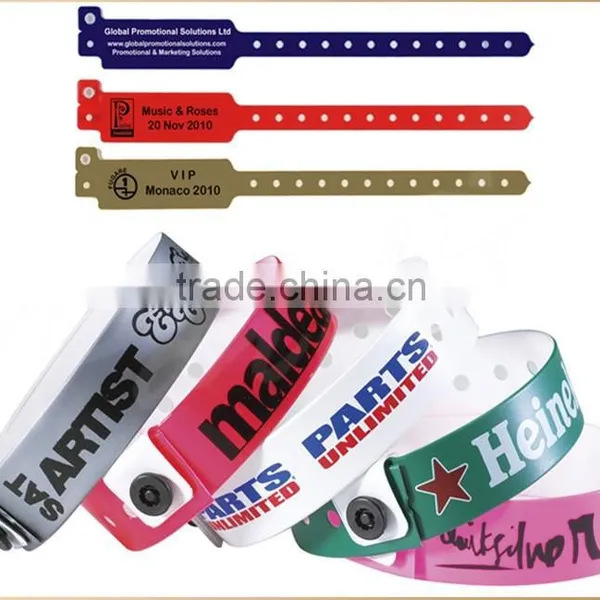 2015 Hot Door Entry PVC Plastic ID Vinyl Wristbands Bracelets photo-2