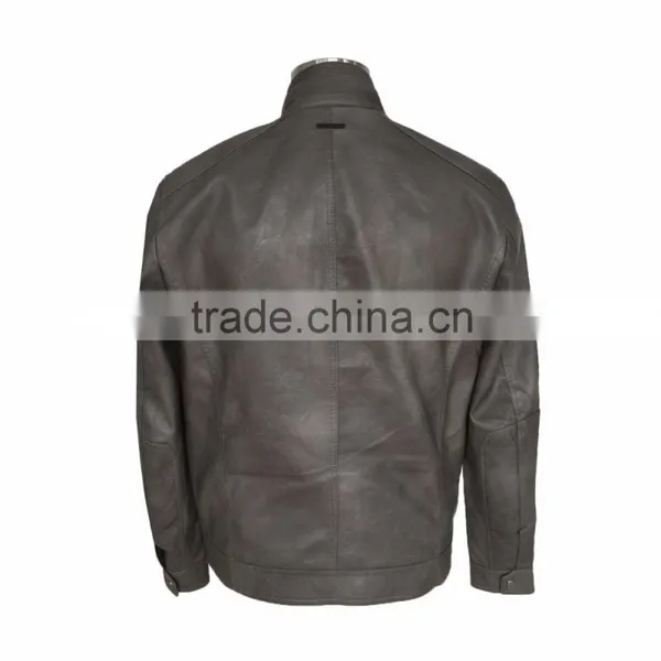 2016 Latest USA Design of Mens PU Leather Jacket photo-6