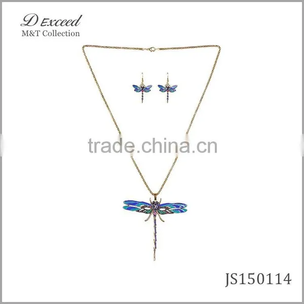 Dragonfly Necklace Set Jewelry Set for Women photo-3
