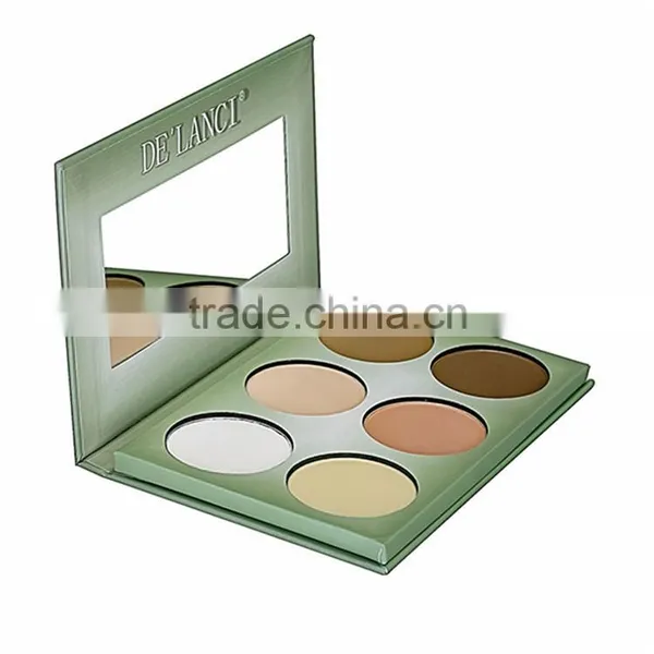 Natural Looking Long Lasting Smooth Oil Control 6 Color Pressed Powder Compact Wholesale photo-2