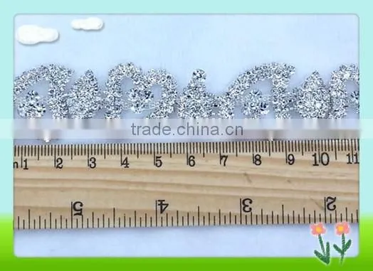2016 Fashion Rhinestone Sew on Trimmings,heart Shaped Trimmings photo-2