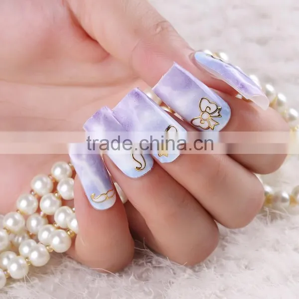 Pre-design Nail Art Stickers, Available in Assorted Patterns 3D Nail Sticker
