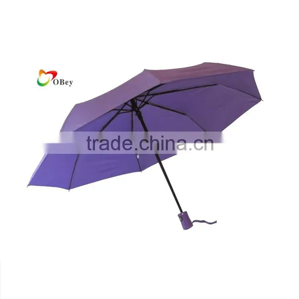 21"*8K Wind-resistant Auto Open and Close 3 Folding Umbrella photo-2