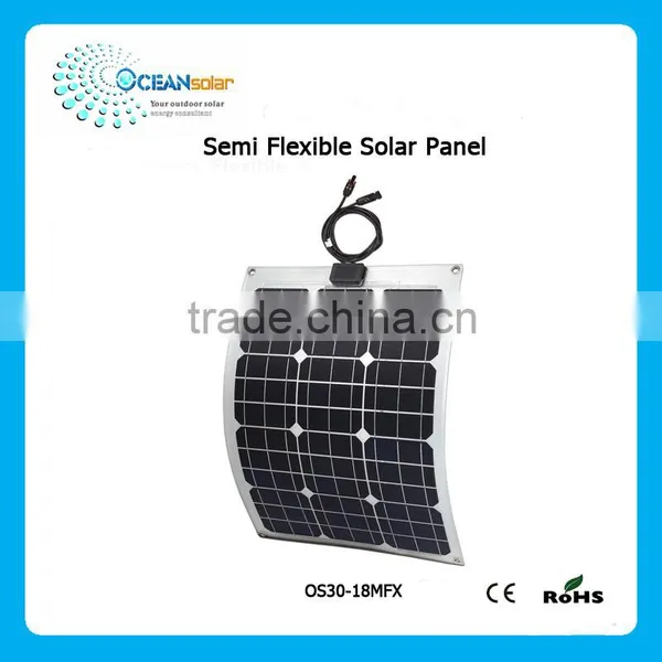 30W Portable Semi Flexible Solar Panel for Camping photo-2