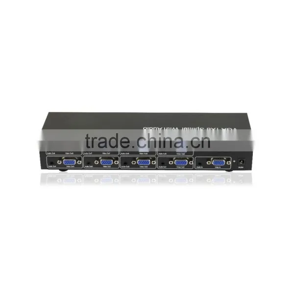 New Premium 1080p Vga Splitter 1 Input 8 Output With 3.5mm Audio for Hot Video Player photo-2