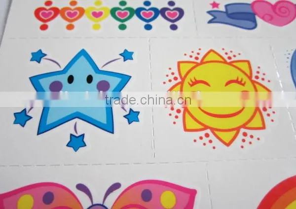 Custom Cartoon Water Transfer Temporary Color Tattoos for Kids Body Art Tattoos Safe Non-toxic Color Tattoo Stickers Factory photo-4