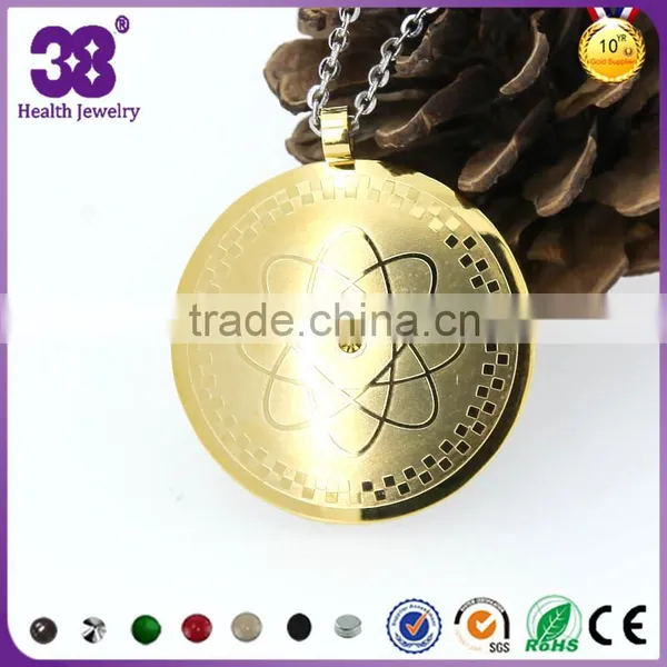Gold Pendant Designs Men Cosmos Pattern Healthcare Pendants