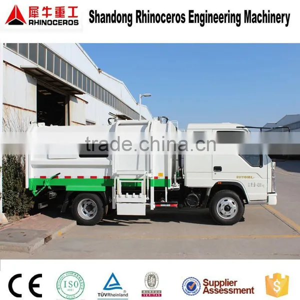 2015 new 7 cbm compactor garbage truck price, mini small garbage truck for sale