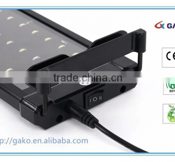 50cm 11W Led Aquarium Light White14000k+ Blue460nm Curve Led Light Bar Mounting Bracket photo-3