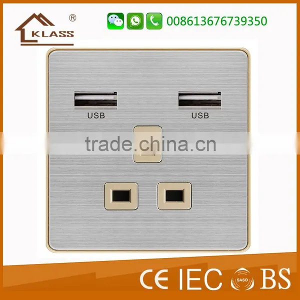 Factory Direct Sales of Luxury Double USB Socket Charger Hotel Phone Power Socket photo-2