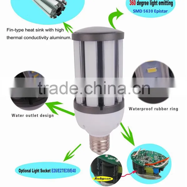 UK Market 60W Street Corn Lamp Led E26 E39 Retrofit Corn Bulb photo-5