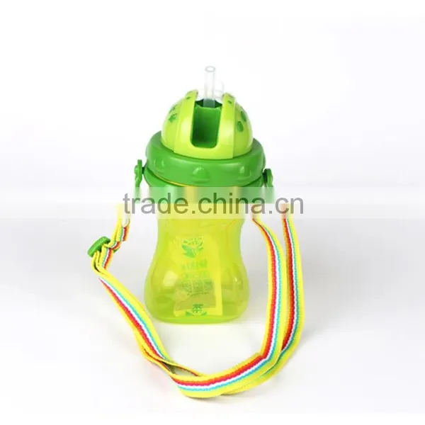 China Factory Supply 300ml Baby Plastic PP Drinking Bottle With Rope photo-4