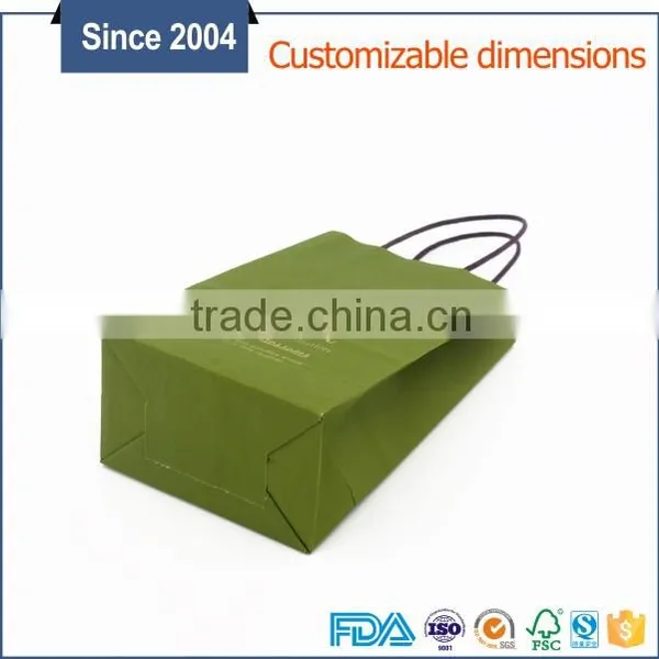 High Quality Small Hand-made Kraft Gift Paper Bag photo-3
