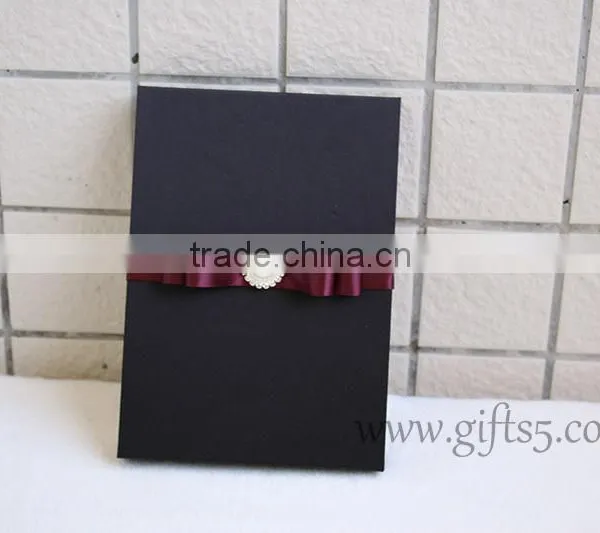 Elegant Black Wedding Invitation Box photo-6