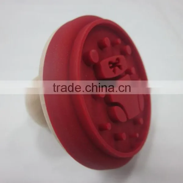 Factory Manufactured Dia. 6cm Silicone Cookie Tools Christmas Boots Silcione Cookie Stamp photo-2