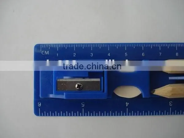 New Ideas Ruler Set/assorted Stationery Set/pencil With Sharpener With Ruler photo-2