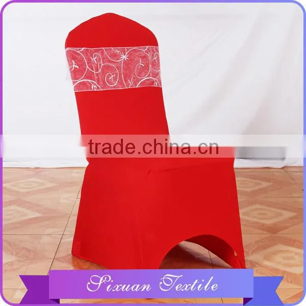 2016 Newest Organza Base Embroidery Chiffon Chair Sash Wholesale in China photo-2