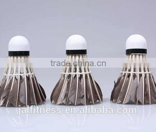 High Quality Black Goose Feather 12pcs/Barrel Badminton Ball White Teal Feather Sport Game Training Badminton photo-3
