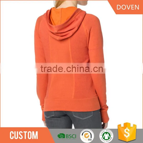 Custom Design Ladies Full Zip Hoodie/sweatshirt photo-2