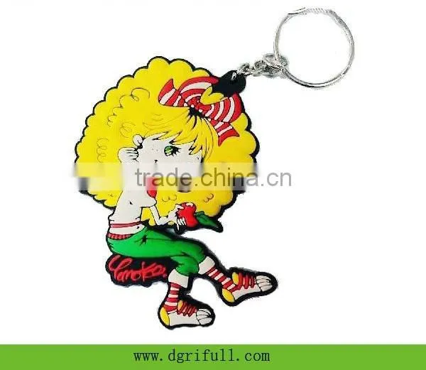 2015 Hot New Can Customized Silicone Fashion Doll Keychain photo-2