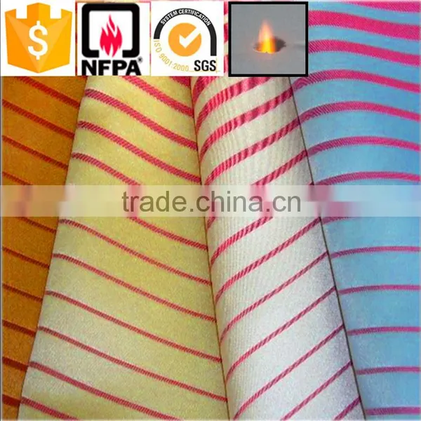 Chian Suppliers 100% Polyester Fabric Permanent Fire Retardant Curtain Fabric