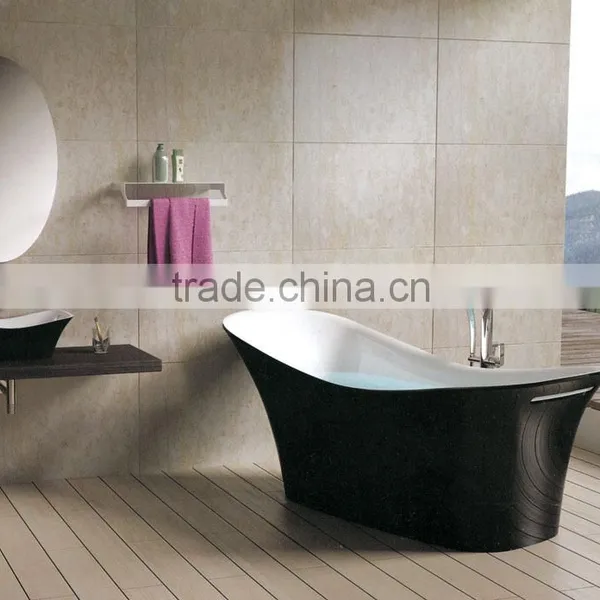 Customized Design Acrylic Solid Surface Bathtub, Artificial Stone Bath Tub photo-3