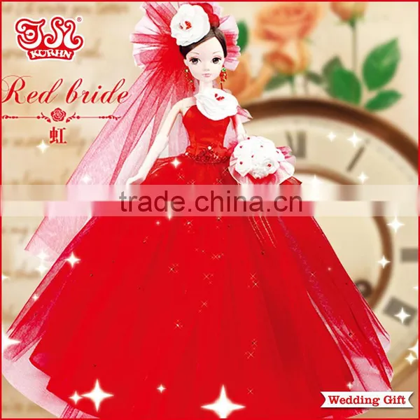 11.5'' Fashion Bride Doll Wedding Dress Gift