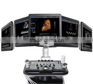 CE/ISO Professional Hospital Equipment Ultrasound Diagnostic Full Digital 4D Trolley Color Doppler Ultrasound Scanner photo-3