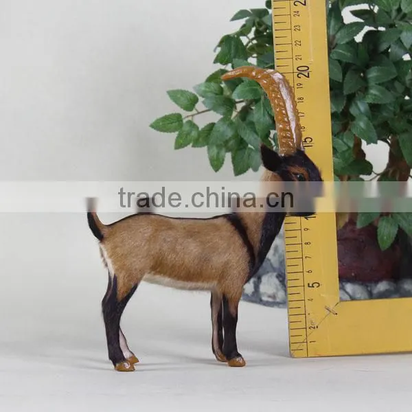 Handmade Unstuffed Plush Animal Goat Christmas Garden Decor photo-2