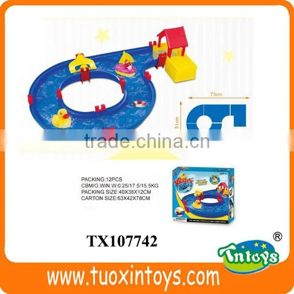 Battery Operated Plastic Toy Car Track, Small Rail Car Toy photo-5