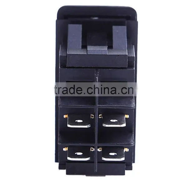 Waterproof 4Pin 12V 20A Bar Rocker Toggle Switch Blue LED Light Car Boat photo-5