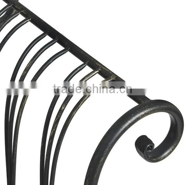 Top Selling Antique Brown Iron Garden Bench photo-2