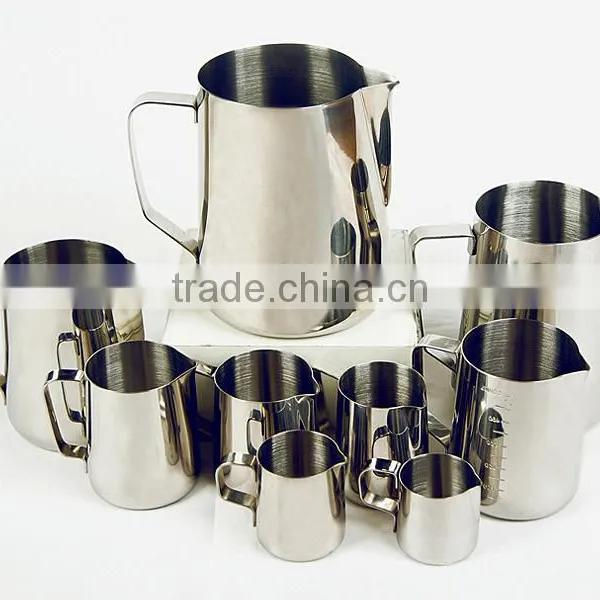 Stainless Steel Milk Cup Milk Frothing Pitcher 12oz Stainless Steel Milk Pot photo-4