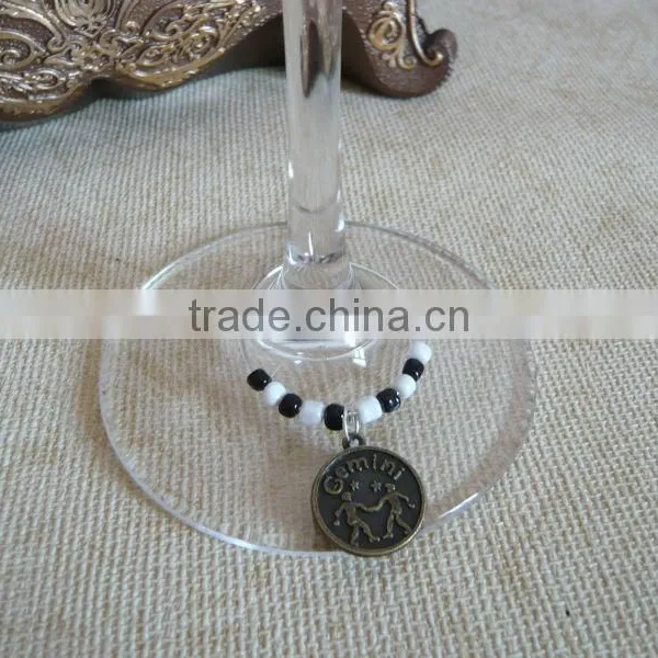 12 Constellations Wine Glass Charms Wine Glass Marks photo-2