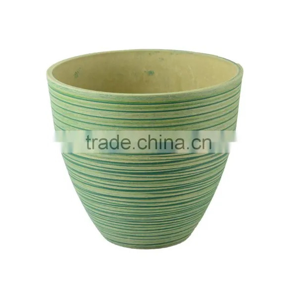 Cheap Eco-friendly Round Weather Resistant Plastic Planter Recycled Durable Supplier photo-4