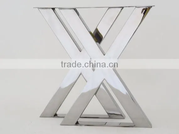 Import Furniture From China X Shape Stainless Steel Table Leg for Industrial Table photo-2
