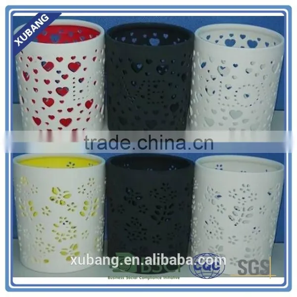 Ceramic Candle Cup Bamboo Shape Candle Holder Wholesale Candle Holder photo-6