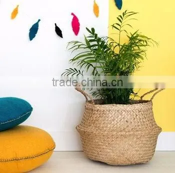 House Decorative Accessories, Decorative Seagrass Basket, Laundry Baskets photo-5