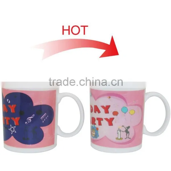 Eco-Friendly Ceramic Partially Color Changing Mug photo-5