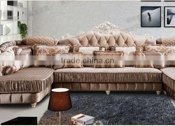 M512 High Quality Noble Antique Design European Style Italy Living Room Corner Sofa photo-2