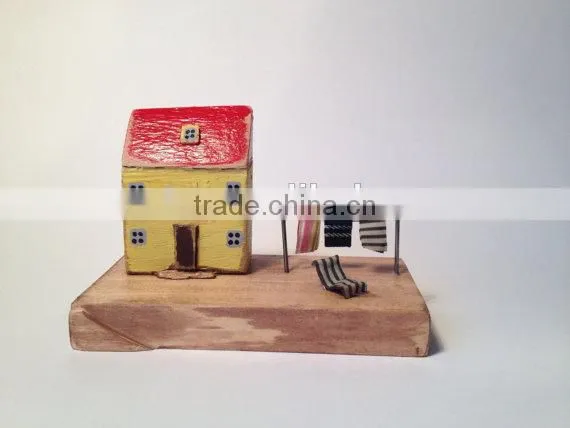 Little Wooden House, Driftwood House, Gift photo-4